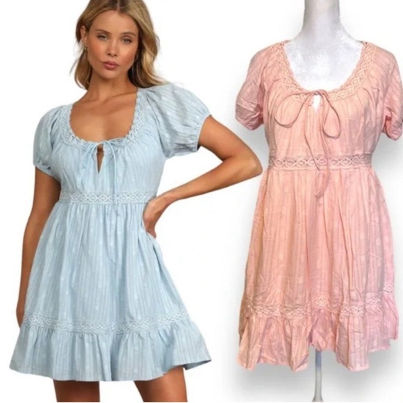 NWT Lulus New With Tag Size Medium Light Pink Lined Summer Tank Dress - Picture 6 of 9